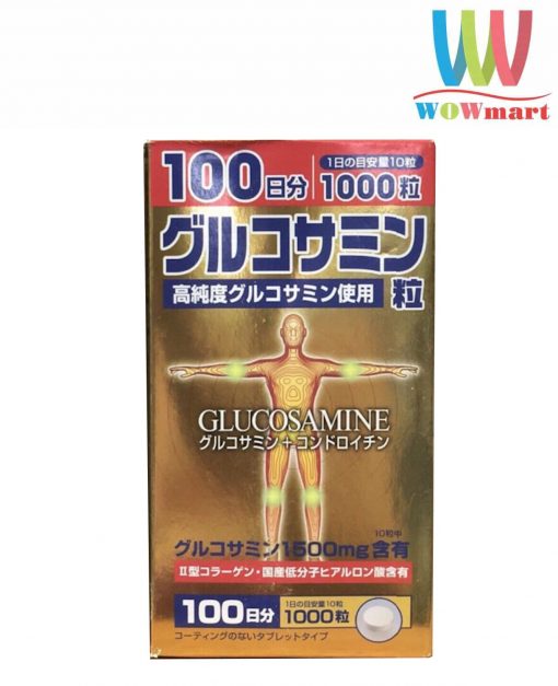 Viên uống bổ khớp Glucosamine 1500mg Nhật Bản 1000 viên 100 ngày