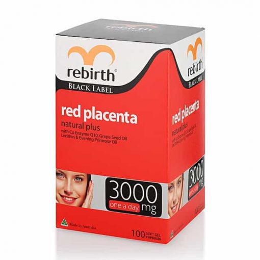 Viên uống nhau thai cừu đỏ Rebirth Red Placenta 3000mg 100 viên