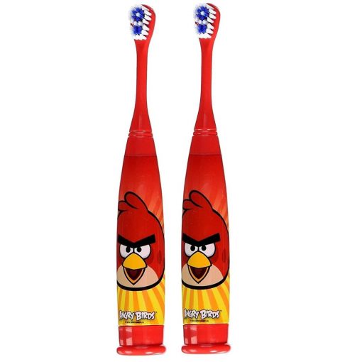 Bàn chải đánh răng bằng pin cho bé Angry Birds Turbo Power 2 cây đỏ