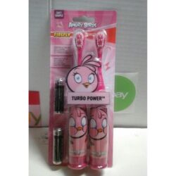 Bàn chải đánh răng bằng pin cho bé Angry Birds Turbo Power 2 cây hồng 5 Bàn chải đánh răng bằng pin cho bé Angry Birds Turbo Power 2 cây hồng