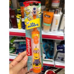 Bàn chải đánh răng trẻ em Colgate Minions dùng pin (màu cam)