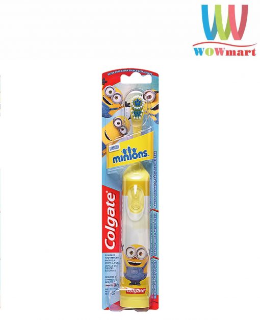 Bàn chải đánh răng trẻ em Colgate Minions dùng pin (màu vàng)