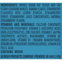 Bột ăn dặm Gerber Lil' Bits Oatmeal Banana Strawberry 227g vị chuối dâu