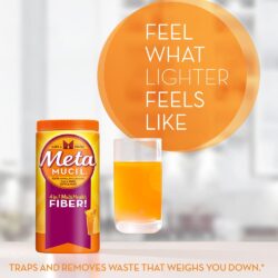 Bột cam bổ sung chất xơ Metamucil Multihealth Fiber Sugar Free 114 liều lượng