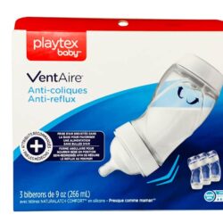 Hộp 3 bình sữa nghiêng cổ rộng Playtex Baby Ventaire Anti Colic 266ml 11 hop 3 binh sua nghieng co rong playtex baby ventaire anti colic 266ml knb