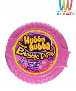 Kẹo gum kéo Hubba Bubba Awesome Original 56.7g vị truyền thống màu hồng