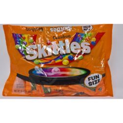 Kẹo trái cây Skittles Cauldron Fun Size 304g 6 Kẹo socola Skittles Fun Size 304g Cauldron màu cam