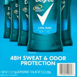 lan khu mui cho nam degree men cool rush 48h antiperspirant 76g set x5 chai kb