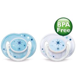 Set 2 ty ngậm Philips Avent Nighttime 0-6m sao xanh