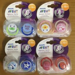 Set 2 ty ngậm Philips Avent Nighttime 6-18m 4 Set 2 ty ngậm Philips Avent Nighttime 6-18m