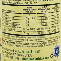 siro bo sung c tang de khang cho tre childlife liquid vitamin c 118 5ml vi cam ke 1