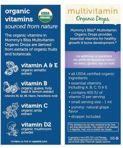 Vitamin hữu cơ cho bé từ 2 tháng Mommy’s Bliss Multivitamin Organic Drops 30ml