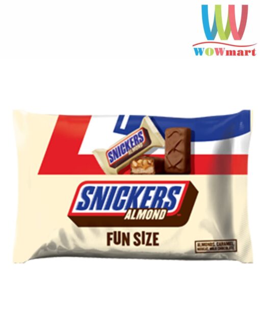 Socola hạnh nhân Snickers Almond Chocolate Fun Size 290g