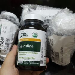 Tảo xoắn hữu cơ Gaia Organics Spirulina 180 viên 5 Tảo xoắn hữu cơ Gaia Organics Spirulina 180 viên