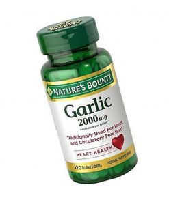 Tinh dầu tỏi nguyên chất tốt cho tim mạch Nature’s Bounty Garlic 2000mg 120 viên
