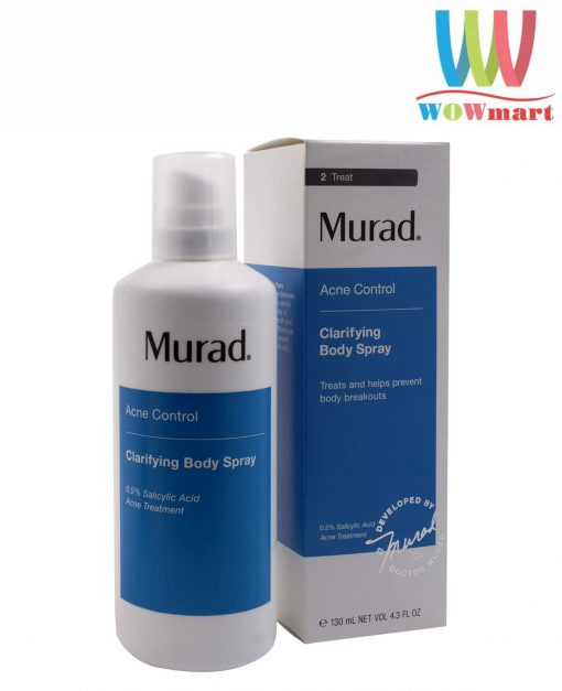 Toner xịt trị mụn toàn thân Murad Clarifying Body Spray 130ml