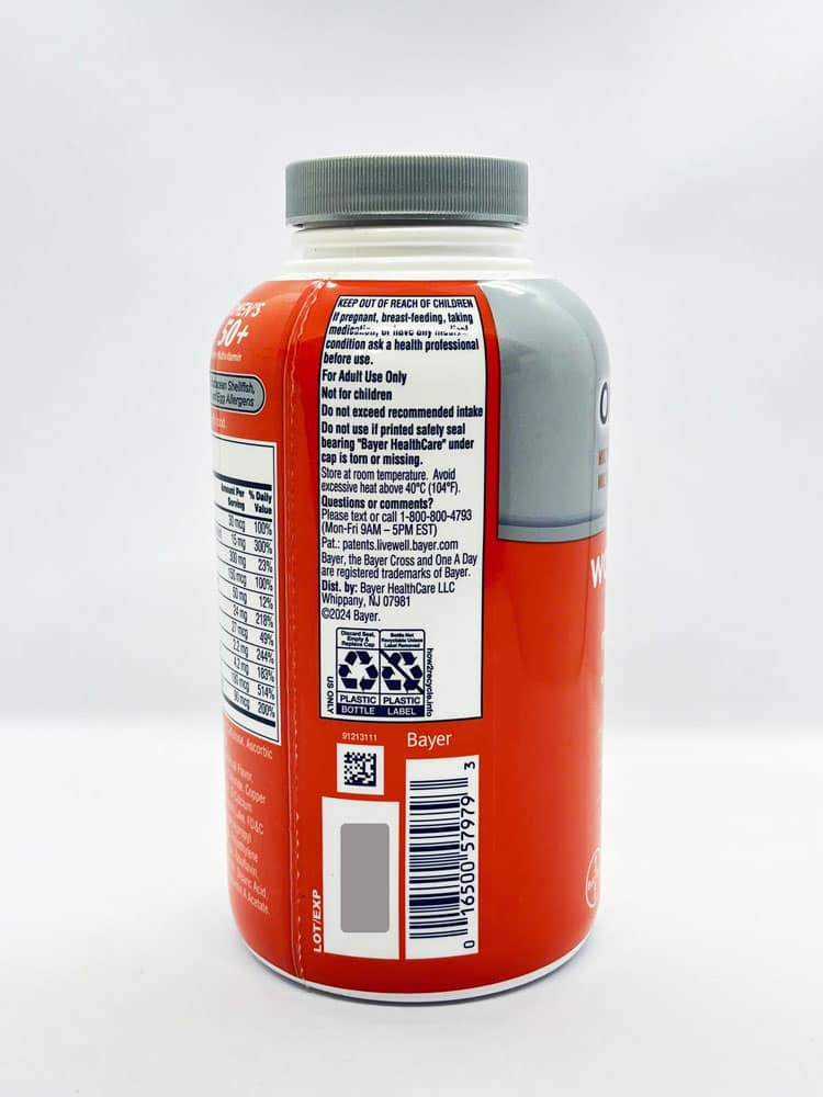 TPCN One A Day cho phụ nữ trên 50 One A Day Women's 50+ Multivitamin 300 viên (Mẫu mới) 4 TPCN One A Day cho phụ nữ trên 50 One A Day Women's 50+ Multivitamin 300 viên (Mẫu mới) - Ảnh 4