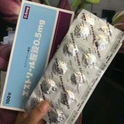 Viên đặt kháng viêm “cô bé” se khít EStoril 0.5mg Nhật Bản hộp 100 viên 6 Viên nén đặt chữa viêm âm đạo se khít EStoril 0.5mg Nhật Bản hộp 100 viên