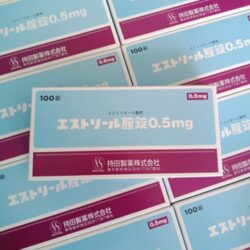 Viên đặt kháng viêm “cô bé” se khít EStoril 0.5mg Nhật Bản hộp 100 viên 5 Viên nén đặt chữa viêm âm đạo se khít EStoril 0.5mg Nhật Bản hộp 100 viên