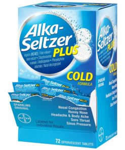 Viên sủi giảm cảm lạnh Alka Seltzer Plus Cold 72 viên