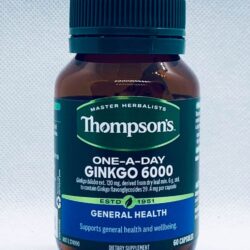 Viên uống bổ não hỗ trợ tuần hoàn não Thompson’s Ginkgo 6000 mg 60 viên 7 vien uong bo nao ho tro tuan hoan nao thompsons ginkgo 6000 mg 60 vien knwc
