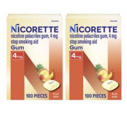 Kẹo cai thuốc Nicorette Gum Fruit Chill 4mg 200 viên