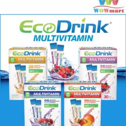 Bổ sung vitamin từ bột trái cây hòa tan EcoDrink Multivitamin Berry 30 gói vị dâu