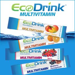 Bổ sung vitamin từ bột trái cây hòa tan EcoDrink Multivitamin Peach Mango 30 gói Đào và Xoài 6 Bổ sung vitamin từ bột trái cây hòa tan EcoDrink Multivitamin