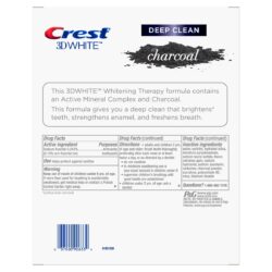 Kem đánh răng than hoạt tính Crest 3D White Whitening Therapy Charcoal Invigorating Mint 116g x4 11 kem danh rang crest than hoat tinh crest 3d white charcoal toothpaste b2