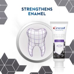Kem đánh răng than hoạt tính Crest 3D White Whitening Therapy Charcoal Invigorating Mint 116g x4 12 kem danh rang crest than hoat tinh crest 3d white charcoal toothpaste b3