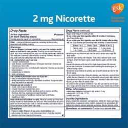 Kẹo cai thuốc Nicorette Gum Fruit Chill 2mg 200 viên