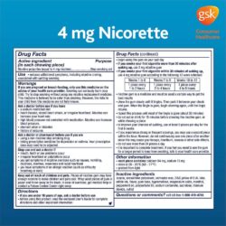 Kẹo cai thuốc Nicorette Gum Fruit Chill 2mg 200 viên