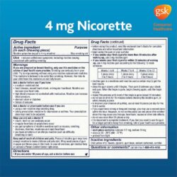 Kẹo cai thuốc Nicorette Gum Original 4mg 200 viên