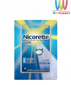 Kẹo cai thuốc Nicorette Gum White Ice Mint 2mg 200 viên