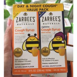 Siro trị ho cho trẻ từ 1-12 tuổi Zarbee's Cough Syrup Day & Night 118ml x2 chai