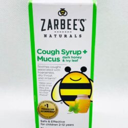 Siro giảm ho, long đờm hương nho cho trẻ Zarbee's Cough Syrup + Mucus 118ml 10 siro tri ho long dom huong nho cho tre zarbees cough syrup mucus 118ml kna