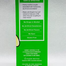 Siro giảm ho, long đờm hương nho cho trẻ Zarbee's Cough Syrup + Mucus 118ml 12 siro tri ho long dom huong nho cho tre zarbees cough syrup mucus 118ml knb