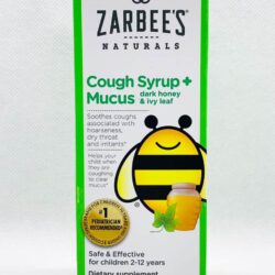 Siro giảm ho, long đờm hương nho cho trẻ Zarbee's Cough Syrup + Mucus 118ml 9 siro tri ho long dom huong nho cho tre zarbees cough syrup mucus 118ml knc