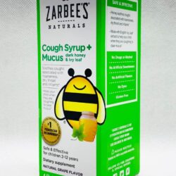 Siro giảm ho, long đờm hương nho cho trẻ Zarbee's Cough Syrup + Mucus 118ml 11 siro tri ho long dom huong nho cho tre zarbees cough syrup mucus 118ml knd