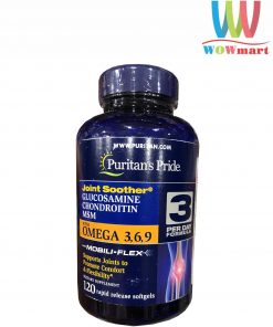 Viên uống bổ khớp Puritan's Pride Glucosamine Chondroitin MSM Omega 3,6,9 120 viên