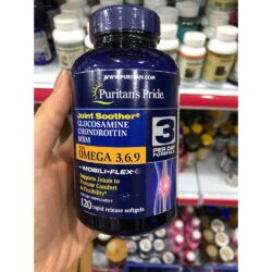 Viên uống bổ khớp Puritan's Pride Glucosamine Chondroitin MSM Omega 3,6,9 120 viên 5 Viên uống bổ khớp Puritan's Pride Glucosamine Chondroitin MSM Omega 3,6,9 120 viên