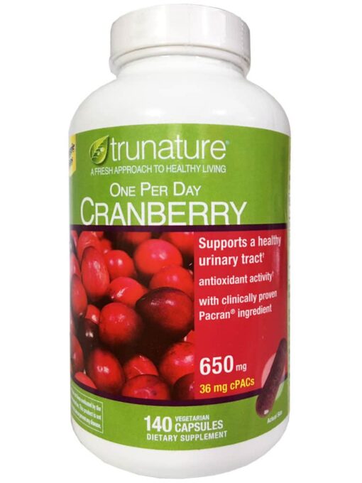 vien uong ho tro duong tiet nieu trunature cranberry 650mg 140 vien 290624 kb