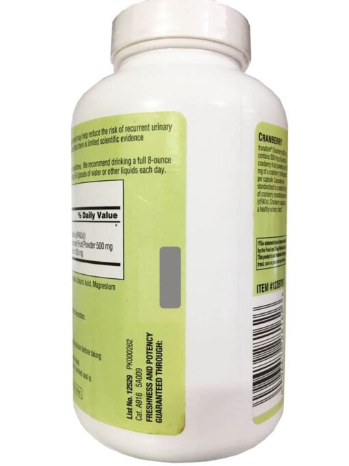vien uong ho tro duong tiet nieu trunature cranberry 650mg 140 vien 290624 ke