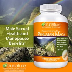 Viên uống tăng cường sức khỏe sinh lý nam nữ Trunature Peruvian Maca 750mg 180 viên