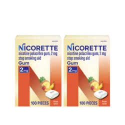 Kẹo cai thuốc Nicorette Gum Fruit Chill 2mg 200 viên