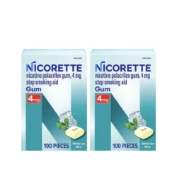 Kẹo cai thuốc Nicorette Gum White Ice Mint 4mg 200 viên