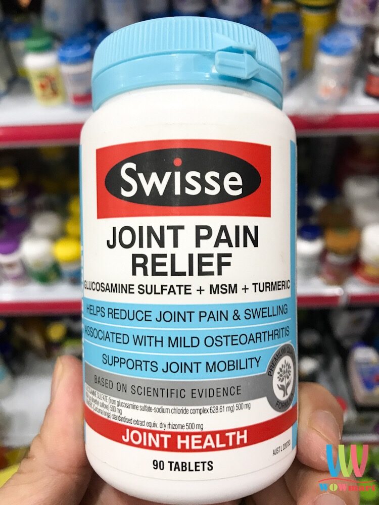Tăng cường vận động, giảm đau khớp Swisse Joint Pain Relief 90 viên