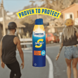 Kem xit chong nang Coppertone SPORT Spray SPF 30 bo 3 190g