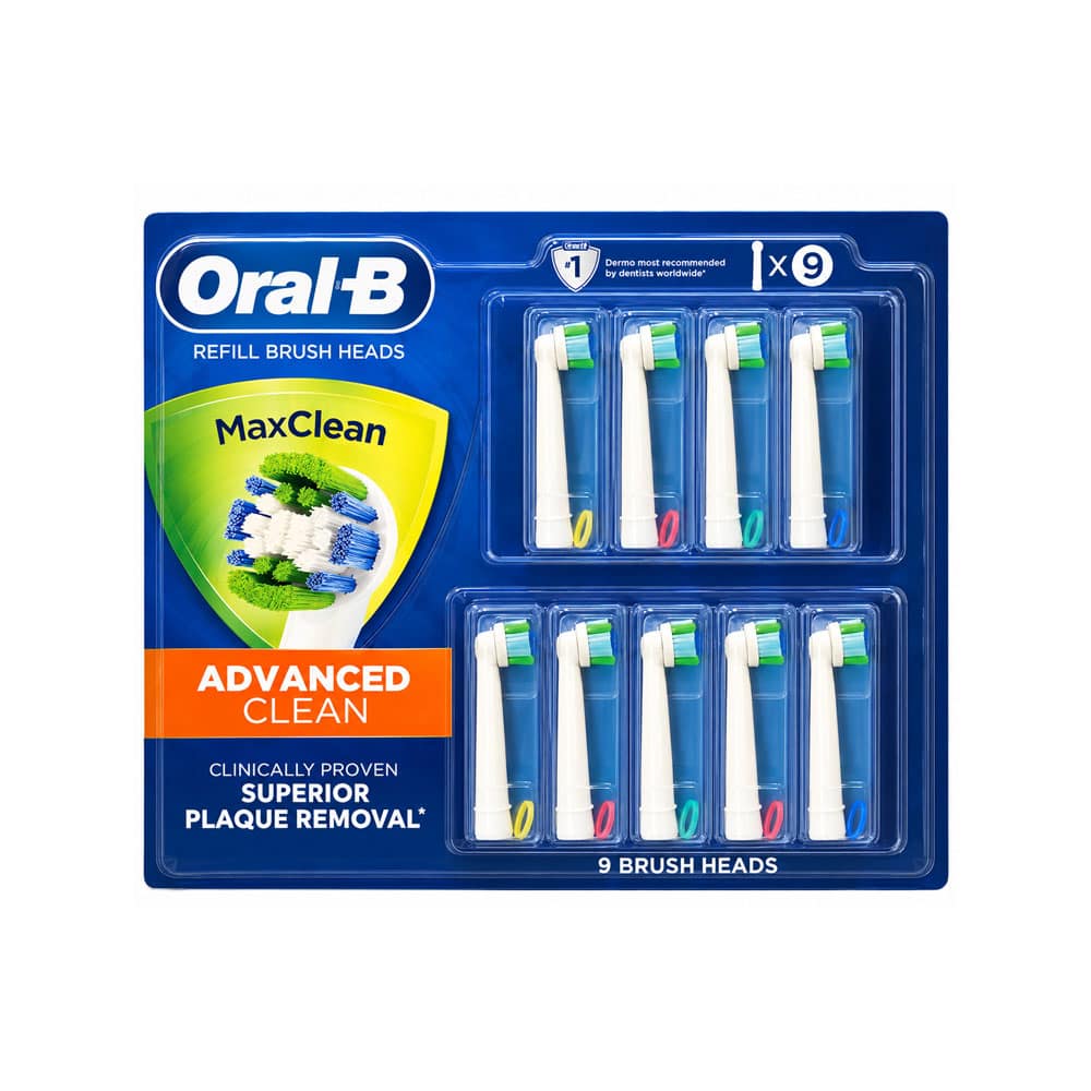 Đầu thay bàn chải điện Oral-B Advanced Clean Replacement Brush Heads 9 cái