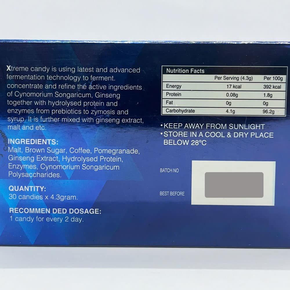 Kẹo sâm Xtreme Candy tăng cường sinh lý dành cho nam giới 30 viên 7 Kẹo sâm Xtreme Candy tăng cường sinh lý dành cho nam giới 30 viên - Ảnh 7